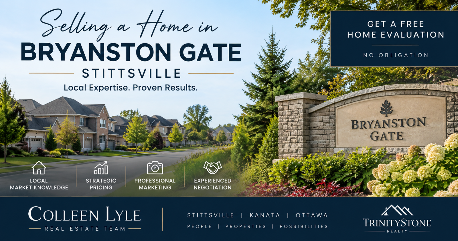 Selling a home in Byranston Gate, Stittsville