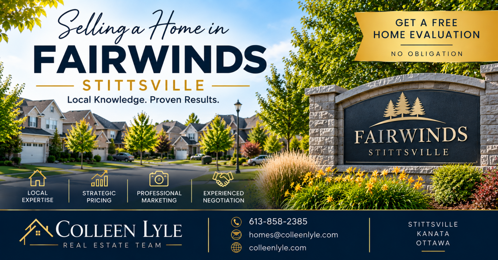 Best Realtor for selling your Fairwinds, Stittsville home